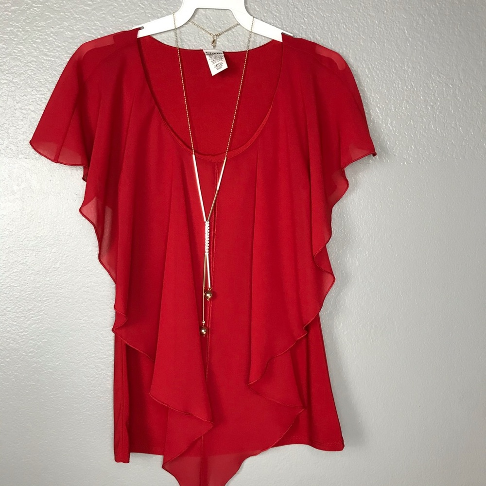 Red Blum Blouse